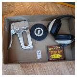 Arrow T50 stapler, Irwin tape measure