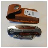 Craftsman utility knife and leather case