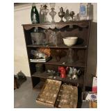 Vintage wooden bookcase** no contents **