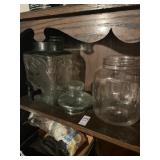 Glass drink dispenser & jar