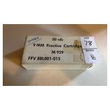 9mm Practice Tracer Cartridges NIB, 50 count