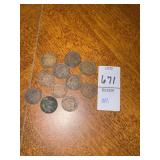 Lot of 11 early 1900s United States Indian Head