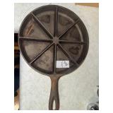 Made in USA cast iron corn bread skillet