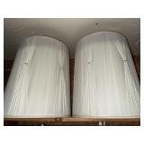 Pair of MCM lampshades