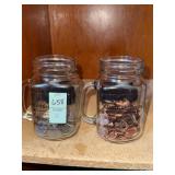 Lot of assorted year pennies and quarters