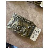 Seven Springs belt buckle