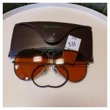 Pair of Remington shooting glasses and case