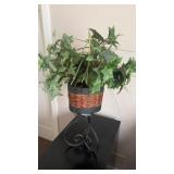 Faux Plant W Metal Stand