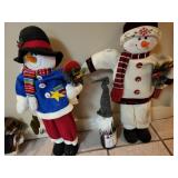 Snow men & California sparkling wine