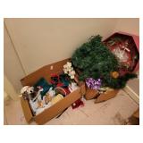 2 box lots Christmas decor