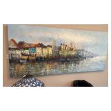 Textured Skyline Painting 60x26in.