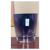 Vintage LSA International Glass Vase Purple