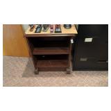 2-Tier End Table/Cabinet NO CONTENTS