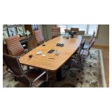 Conference Table with 12 Chairs NO CONTENTS