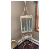 Victorian-style wrought iron and glass Wardian