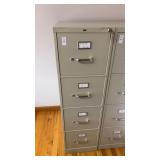 Hon 4 Drawer Metal Filing Cabinet W Key