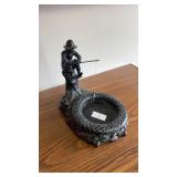 fisherman and snake fish bowl / ashtray holder