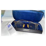 Antique 12k gf fancy frame eye glasses in