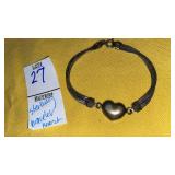 Sterling heart bracelet italy
