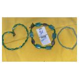 Green bead bracelets