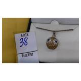 Crystal owl pendant necklace