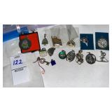 Vintage charms for bracelet- sone sterling,