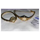 (2) vintage Bulova watches: 10k rolled gold plate