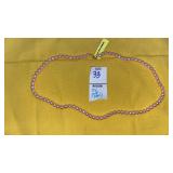 10k pink pearl necklace