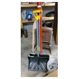 2 snow shovels