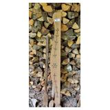 rug beater, rolling pin & misc