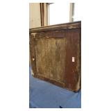 Antique wood cabinet 36" L x 30 3/4 tall