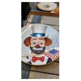 Red Skelton clown plate