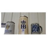 3 beer steins