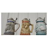 3 Avon endangered species steins