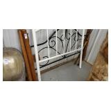 Metal & wood double headboard