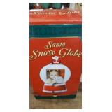Santa snow globe picture holder