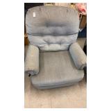 Blue recliner