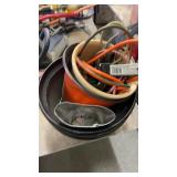 Flower pots and bungee chords