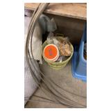 Basket of clothes pins and moving sliders