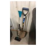 Shovel and car ice scraper
