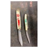 Advertising pocket knives Coca-Cola and Chemgro