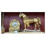 United horse clock