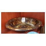 Bennington pottery oval bowl