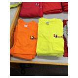 SAFETY YELLOW & ORANGE T-SHIRTS, SMALL