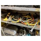 ASSORTED ELECTRICAL CORDS AND ADAPTERS