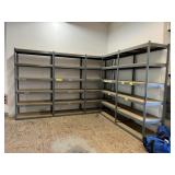 (4) SHELVING UNITS, 4' W X 8' H X 2' D