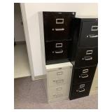 (2) 2 DRAWER FILE CABINETS