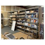 (4) SHELVING UNITS, 4' W X 8' H X 2' D