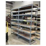 (2) SHELVING UNITS, 4' W X 8' H X 2' D