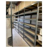 (4) SHELVING UNITS, 4' W X 8' H X 2' D